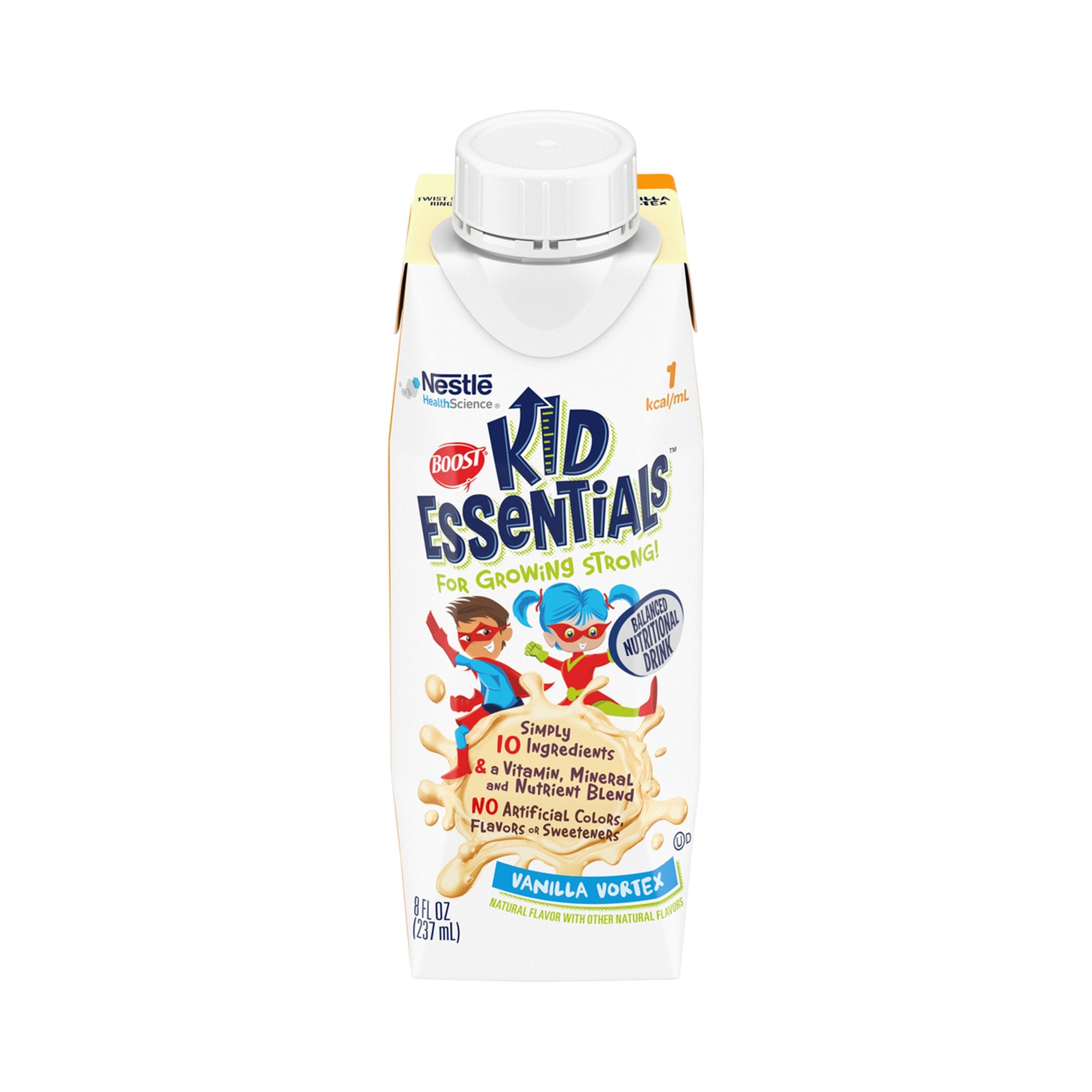 Boost Kid Essentials 1.0 Vanilla Vortex Flavor Oral Supplement, 8 oz (24 Pack)