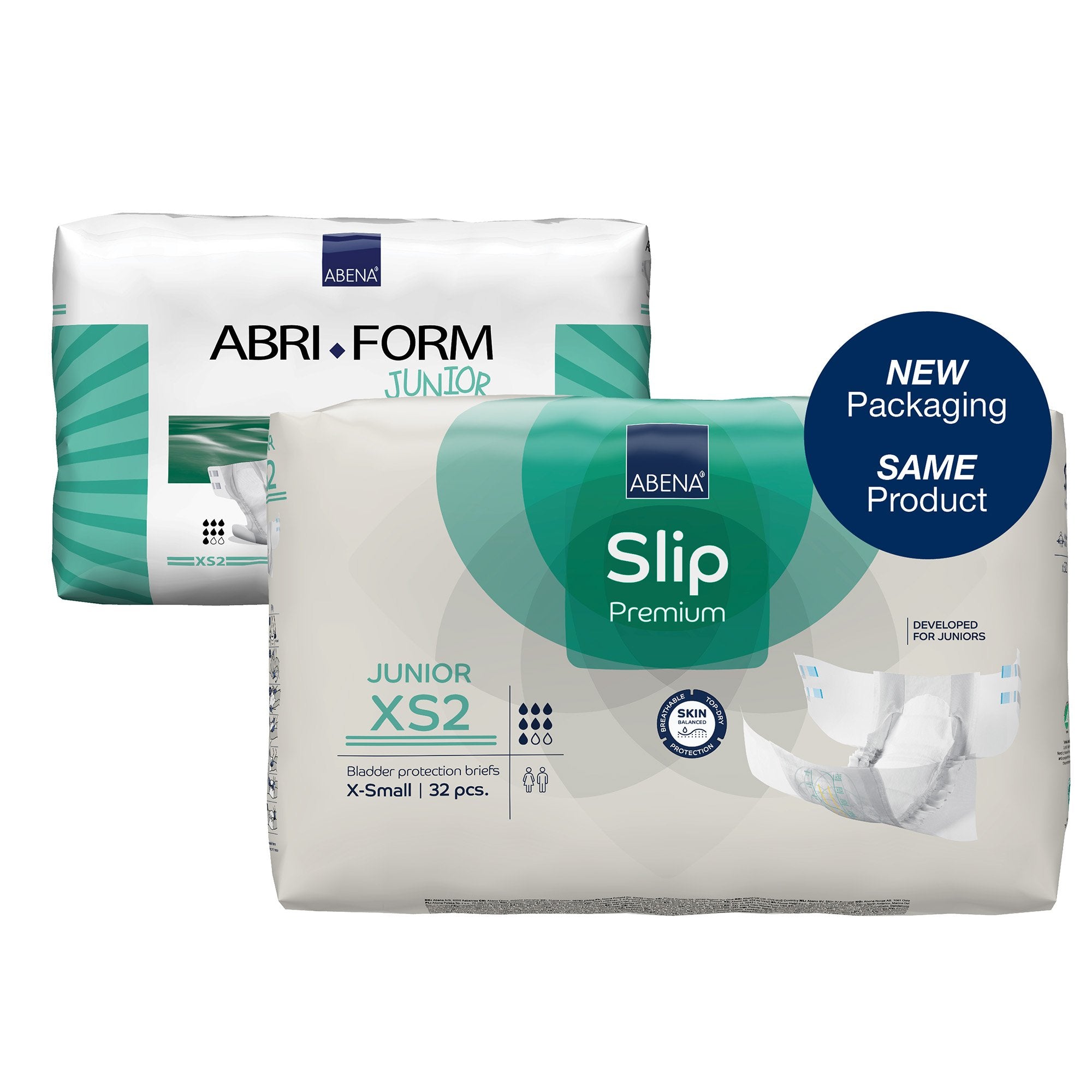 Abena Slip Premium Junior XS2 - Extra Small Incontinence Briefs (128 Units)