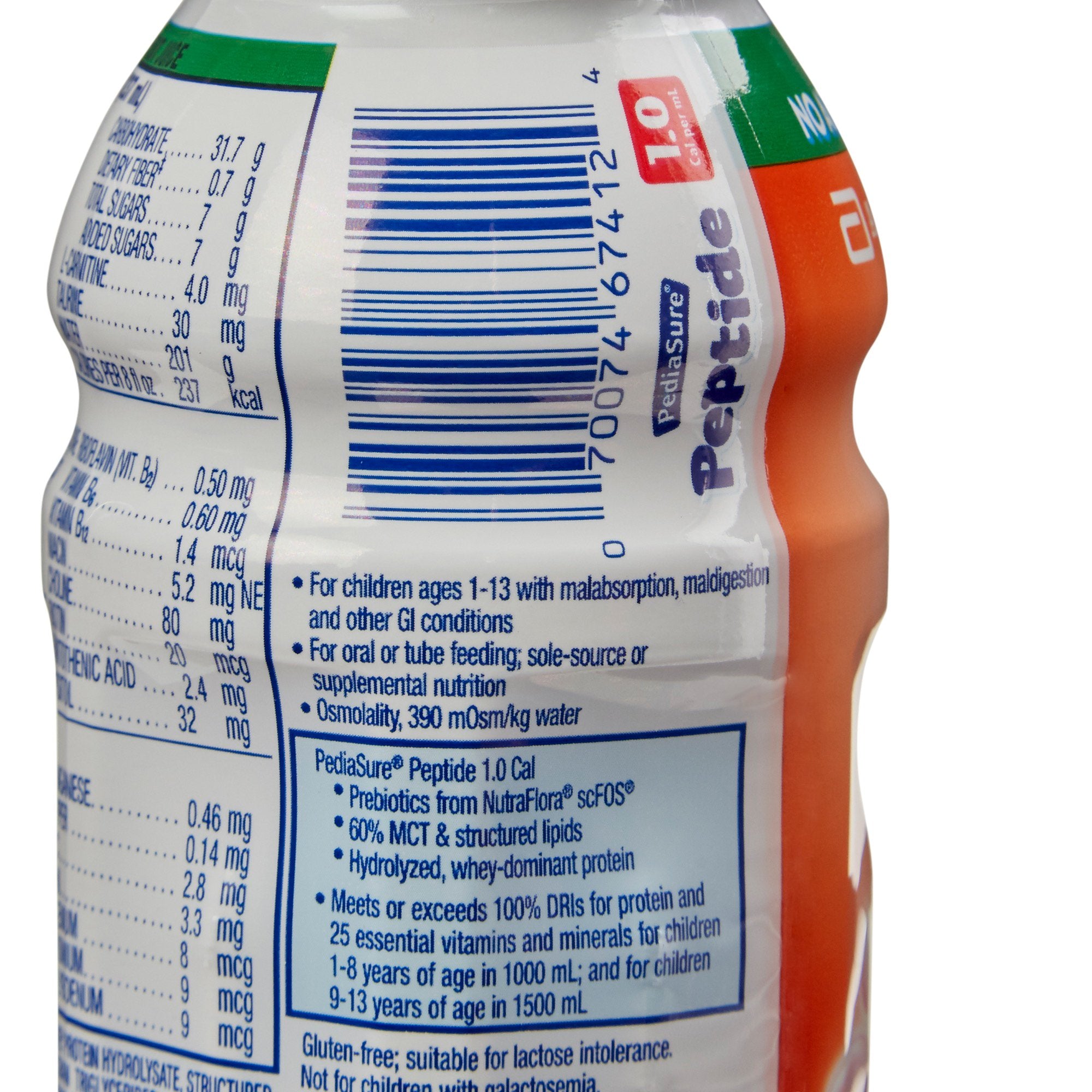 PediaSure® Peptide 1.0 Cal Strawberry Pediatric Oral Supplement, 8 oz. Bottle (24 Units)