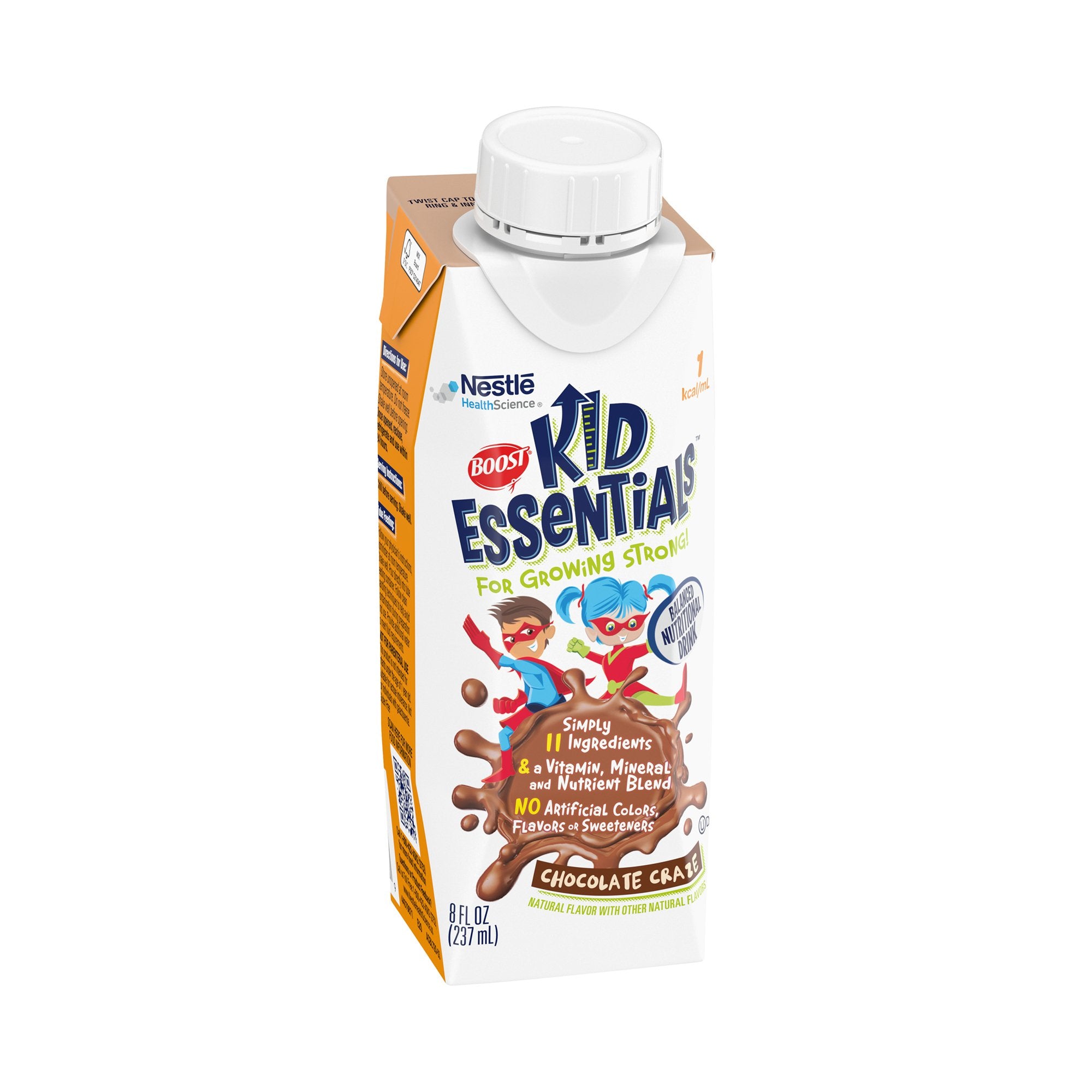 Boost Kid Essentials Chocolate Pediatric Oral Supplement, 8 oz, 24 Pack