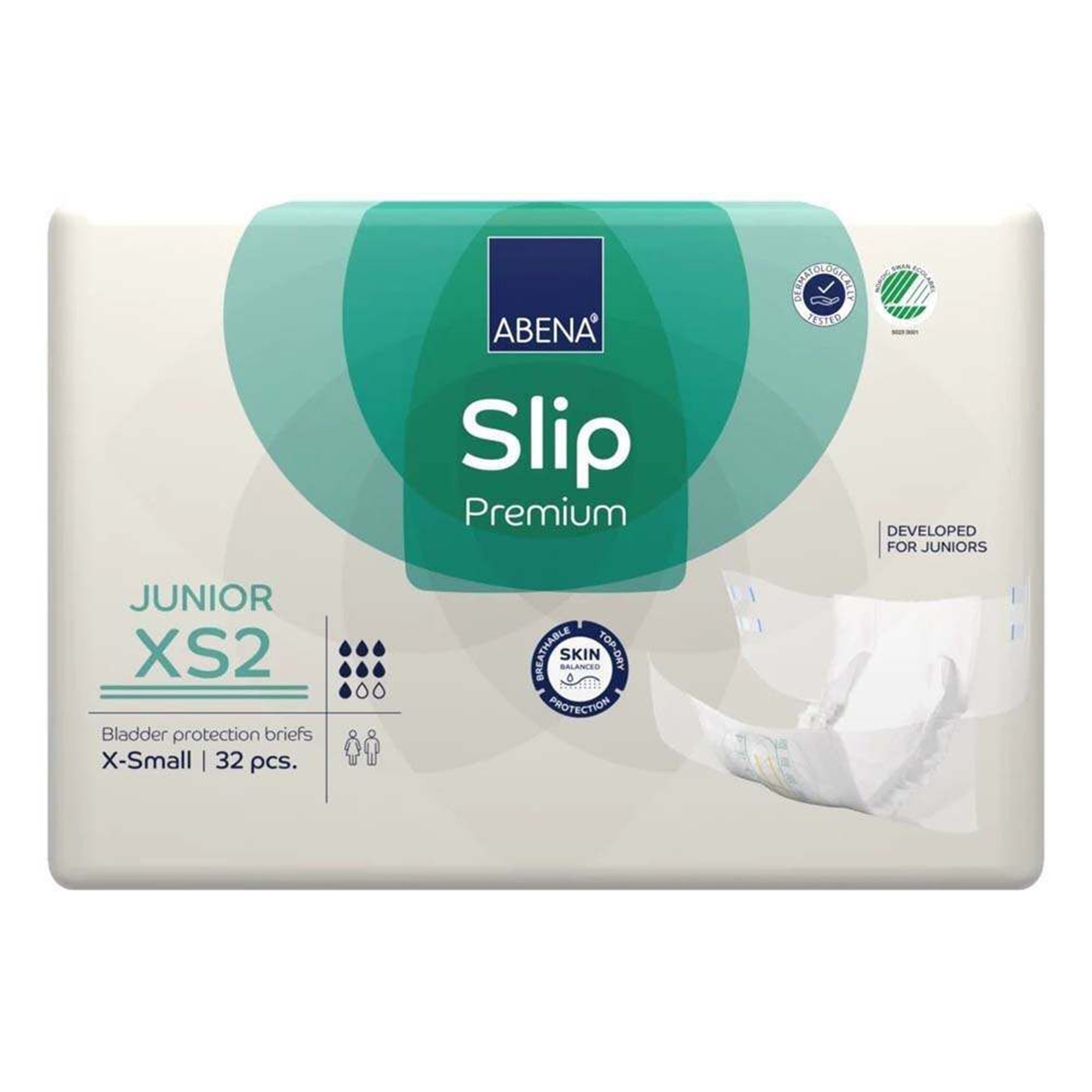 Abena Slip Premium Junior XS2 - Extra Small Incontinence Briefs (128 Units)