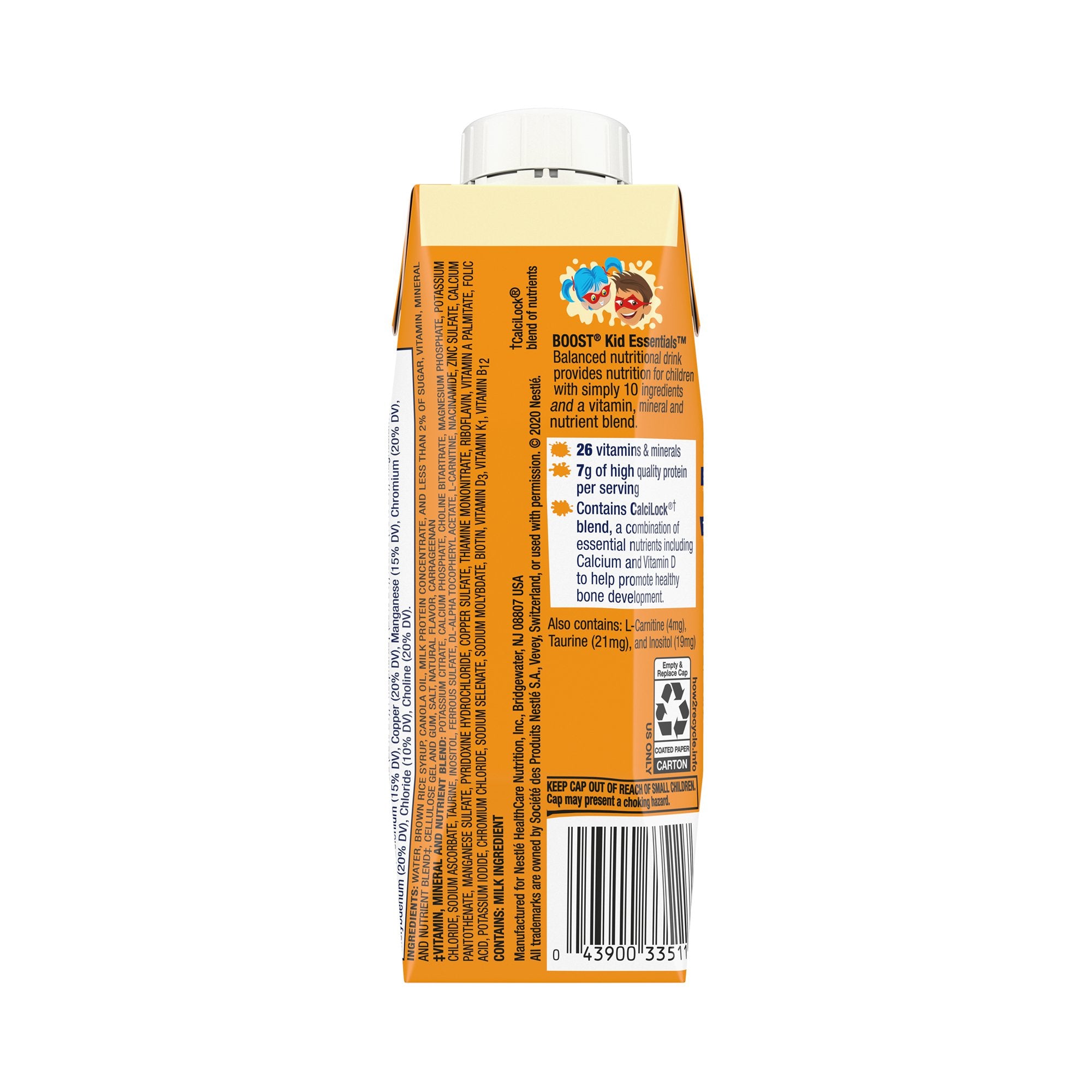 Boost Kid Essentials 1.0 Vanilla Vortex Flavor Oral Supplement, 8 oz (24 Pack)
